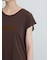 フロッキープリントフレンチスリーブTシャツ