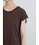 フロッキープリントフレンチスリーブTシャツ