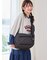 【Cross×Staff】ボトルポケ付/ハーフムーンフリルbag
