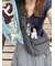 【Cross×Staff】ボトルポケ付/ハーフムーンフリルbag