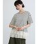 【接触冷感】裾レースボーダーTシャツ