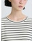 【接触冷感】裾レースボーダーTシャツ