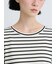 【接触冷感】裾レースボーダーTシャツ