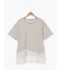 【接触冷感】裾レースボーダーTシャツ
