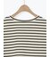 【接触冷感】裾レースボーダーTシャツ