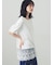 ◇【接触冷感】裾チュールチュニックTシャツ