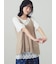 ◇【接触冷感】裾チュールチュニックTシャツ
