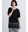 ◇【接触冷感】裾チュールチュニックTシャツ