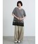 ◇【接触冷感】裾チュールチュニックTシャツ
