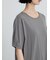 ◇【接触冷感】裾チュールチュニックTシャツ