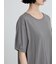 ◇【接触冷感】裾チュールチュニックTシャツ