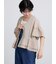 綿麻パウダーガーゼフリルベスト
