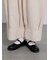 綿麻裾切替パンツ
