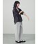 綿麻ストレッチテーパードパンツ