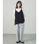 綿麻ストレッチテーパードパンツ