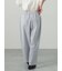 綿麻ストレッチテーパードパンツ