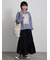 アシメティアードラップスカート