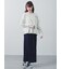小花柄シャーリングナロースカート
