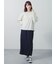 小花柄シャーリングナロースカート