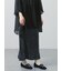 小花柄シャーリングナロースカート
