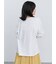 レース付きロゴプリントロングTシャツ