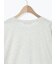 レース付きロゴプリントロングTシャツ