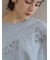 くり抜き刺繍スウェット