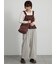 ツイルワイドストレートパンツ