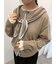 【カシミヤブレンド】配色ニット