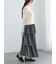 【WEB限定】ラメティアードスカート