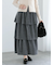 【WEB限定】ラメティアードスカート