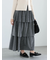 【WEB限定】ラメティアードスカート