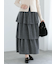 【WEB限定】ラメティアードスカート