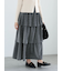 【WEB限定】ラメティアードスカート