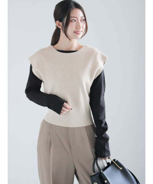 CHICU CHICU 5/31 2wayベスト 前後2WAYカシュクールベスト｜テチチの通販｜&mall（アンド