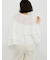 【Atelier Sucre】エンブロイダリーティアードフリルブラウス
