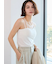 シームレスカップ付きアシメキャミソール《2025spring catalog item》