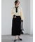 フクレジャカードストレートロングスカート《2025spring catalog item》