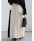 アシンメトリープリーツコンビスカート