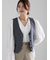 【宮本茉由着用】ストライプショートベスト《2025spring catalog item》