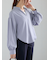 スキッパードレープシャツ