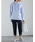 シアーヘムテーパードパンツ