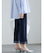 シアーヘムテーパードパンツ