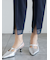 シアーヘムテーパードパンツ