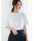 ラインストーンサークルロゴTシャツ