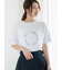 ラインストーンサークルロゴTシャツ