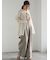 ラメリネンミックスワイドパンツ（セットアップ可）《2025summer catalog item》