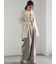 ラメリネンミックスワイドパンツ（セットアップ可）《2025summer catalog item》