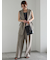ラメリネンミックスワイドパンツ（セットアップ可）《2025summer catalog item》