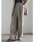 ラメリネンミックスワイドパンツ（セットアップ可）《2025summer catalog item》